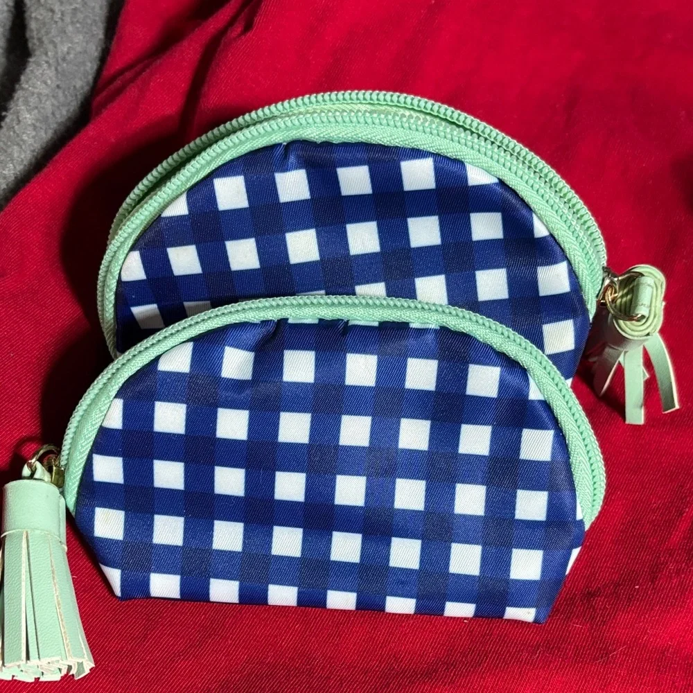 Set of 5 reusable accessory bags, decorative doilies, hair bands, cosmetic bags. - Picture 13 of 16